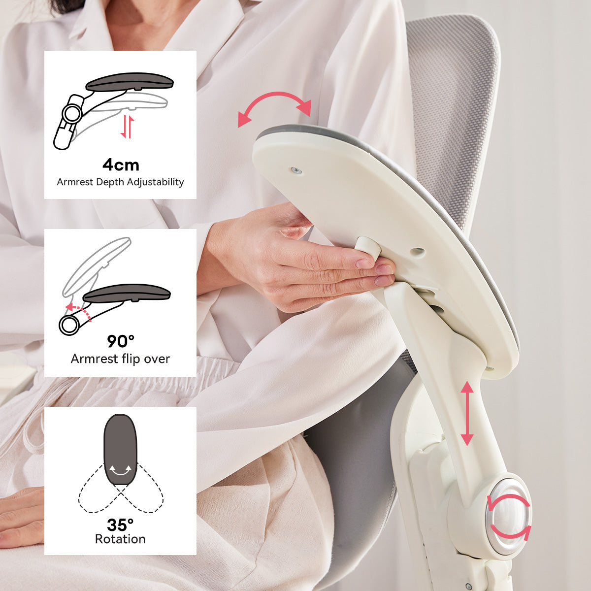 MUSSO E80 Muse FemmePosture Ergonomic Office Chair