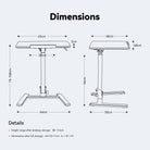 MUSSO AnyDesk D7 SpaceFold Mobile Standing Desk
