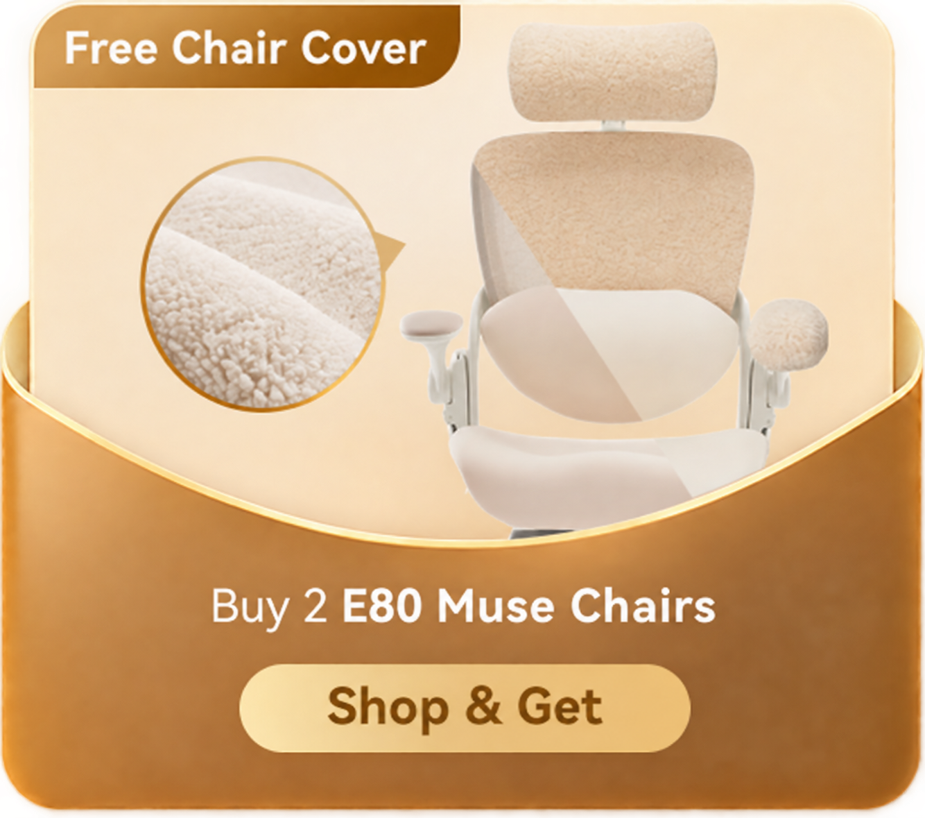 Free Chair Cover — Buy 2 E80 Muse Chairs — Shop & Get